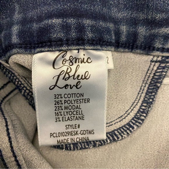 NWT Cosmic Blue Love Indigo Jeggings: Size 14 - Picture 7 of 9